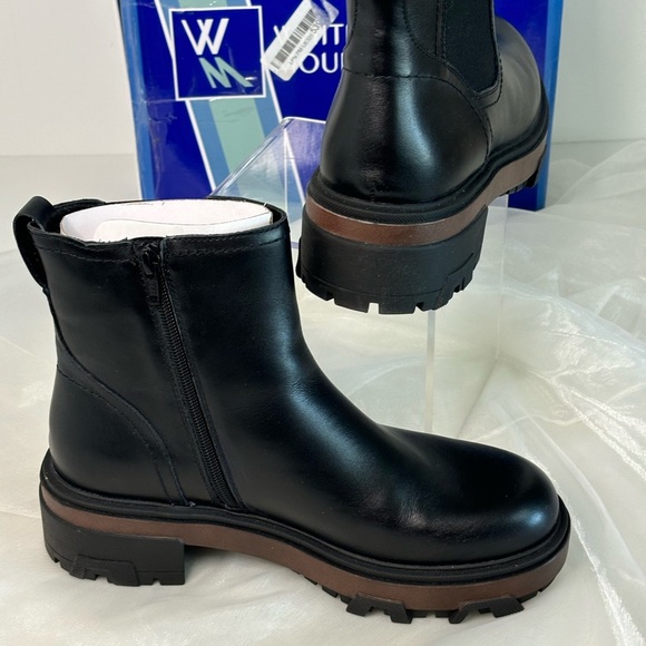 White Mountain Women's Righteous Lug Sole Chelsea Booties 8.5 - Picture 12 of 13